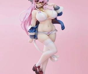 Anime Sexy Figure Super O White Cat ver.PVC Action Figure Modèle de collection Cost Off Toys Doll adulte 27cm Q05223685155