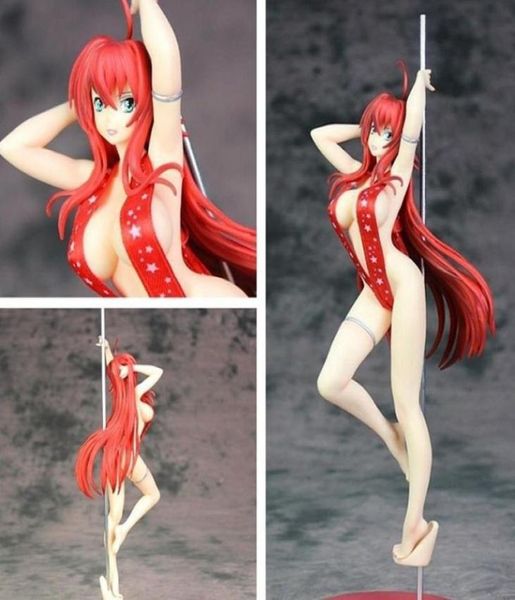 Anime Sexy Girls High School DxD Rias Gremory PVC figura de acción Highschool Pole Dance Ver colección modelo X05031458656