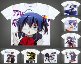 CHIRT ANIME AMOUR CHUNIBYO Autres délires Tshirts Multistyle Sleeve courte Togashi Yuuta Rikka Takanashi Cosplay motivations hentai1415361