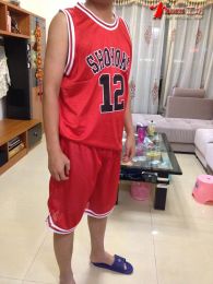 Anime Shohoku School Basketball Team Jersey Set 1-15 Rukawa Hanamichi Sakuragi Jersey Sports Wear Costume de cosplay