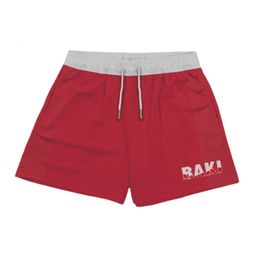 Shorts anime baki haman imprimement mâle streetwear plage shorts décontractés hommes lâches