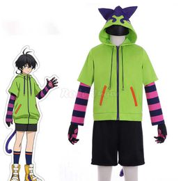 Anime SK8 The Infinity Miya Chinen Cosplay Kostuum Rits Hoodie Jas SK 8 Suits Unisex Tops Coat Shorts Tail Socks C103M111 Y0913