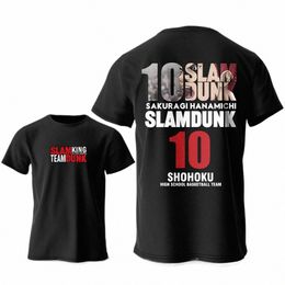 Anime Slam Dunk imprimé 100% Cott T-shirt classique pour hommes femmes i4Pk #