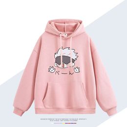 Anime Spell Return to Battle of Wutiao Wu Joint Sudadera con capucha Hombre Estudiante Otoño/Invierno Chaqueta con capucha