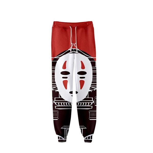 Anime Spirited Away No Face Man impression 3D pantalons de jogging hommes femmes drôle dessin animé pantalons de survêtement sport Fitness lâche Hip Hop pantalon 285I