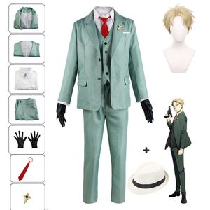 Anime Spy X famille Cosplay Costume Loid Forger Cosplay crépuscule tenues perruque chapeau Halloween noël Costume pour hommes Costume Uniformcosplay