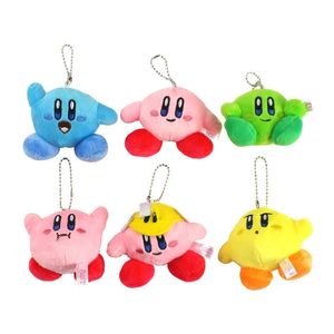 Anime Star Kirby mignon Mini peluche poupée jouet périphérique dessin animé sac pendentif porte-clés cadeau de vacances