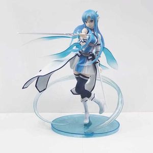 Anime Sword Art Online Asuna Yuuki Water Spirit Kirito Asuna Figuur PVC Action Figure Speelgoed Spel Standbeeld Collectie Model Pop Gift