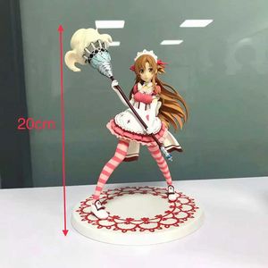 Anime Sword Art Online Maid Version Yuuki Asuna 1/8 échelle PVC figurine Collection modèle jouets poupée cadeau