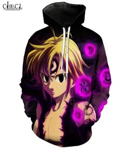 Sudadera con capucha de Anime The Seven Deadly Sins Meliodas para hombre y mujer, ropa informal con impresión 3D, jerséis para parejas, abrigo con capucha de moda 5908813