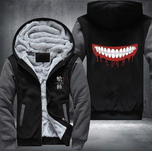 Anime espesar a prueba de frío abrigo con capucha Tokyo Ghoul Ken Kaneki Cosplay chaqueta sudaderas HOMBRES MUJERES Top ropa V191031