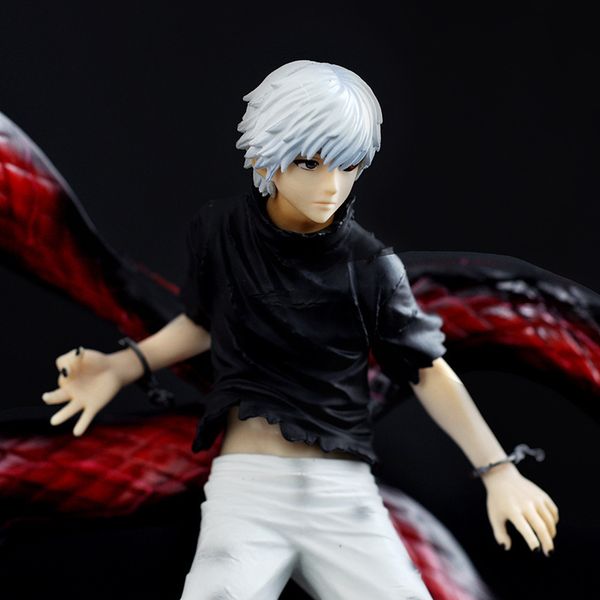 Anime Tokyo Ghoul Kaneki Ken PVC figura de acción modelo coleccionable muñeca de juguete 22cm X0526