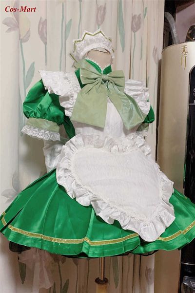 Anime Tokyo Mew Midorikawa Retasu Cosplay Costume Mignon Green Maid Robe Ball Activité Party Rôle Jouer Vêtements Custom-Make Y0913