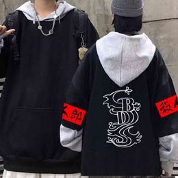 Anime Tokyo Revenkers Zwart Dragon Cosplay Hoodies Sweatshirts Streetwear voor Dames / Heren H1227