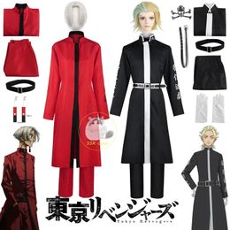 Anime Tokyo vengeance Cosplay Kurokawa Izana Rindo Haitani Costume rouge noir uniforme Halloween Carnaval fête vêtements 240229