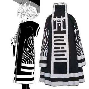 Anime Tokyo Revengers Kawaragi Senju Cosplay Costumes Vestes Kimono Robe Uniformes Manteaux Cape Halloween Party Y0913