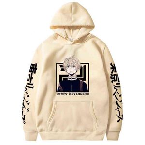 Anime Tokyo Revenkers Mikey Draken Hoodie Mannen Casual Losse Streetwear Unisex Sweatshirt Hip Hop Pullover Male Harajuku Hoodie Y211118