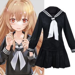 Robe de dessin animé Toradora TIGER DRAGON Aisaka Taiga, Costume de Cosplay pour filles, uniforme scolaire JK, costumes de marin de carnaval d'halloween