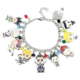 Anime x Bracelets de chaîne Gon CSS Zoldyck Kurapika Hisoka PaladiKnight bracelet en métal émail perles breloque Bracelet 3196