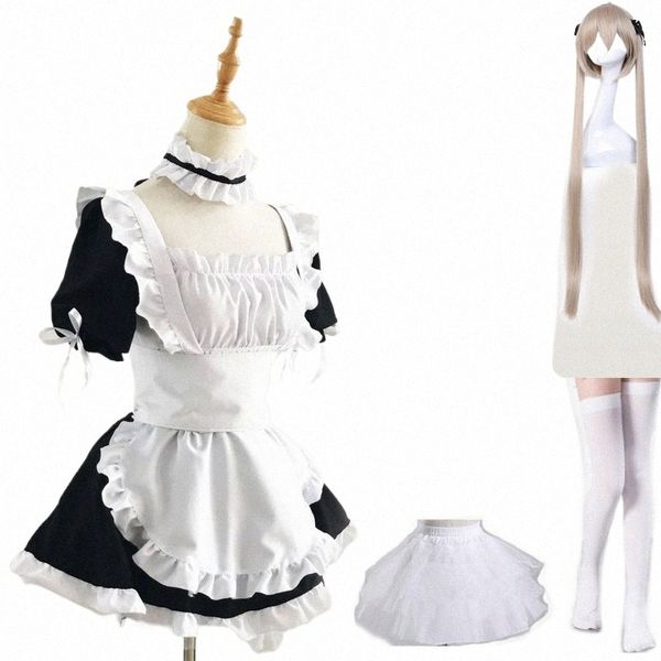Anime Yosuga no Sora Kasugano Sora Maid Outfit Costumes Cosplay Femmes Sexy Apr Dr Meidofuku Lolita M2vO #