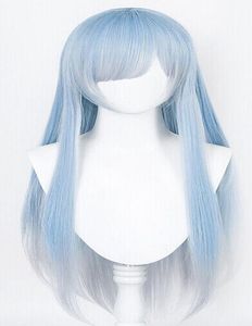 Anime Zero Rem Cosplay Long Dégradé Cheveux Raides Harajuku Perruque