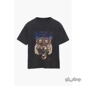 Anine 24SS Bing Designer T-shirt Anines T-shirts Mode Slim Style classique avant et arrière imprimé lettre anglaise Tee coton décontracté polyvalent femmes col rond 900