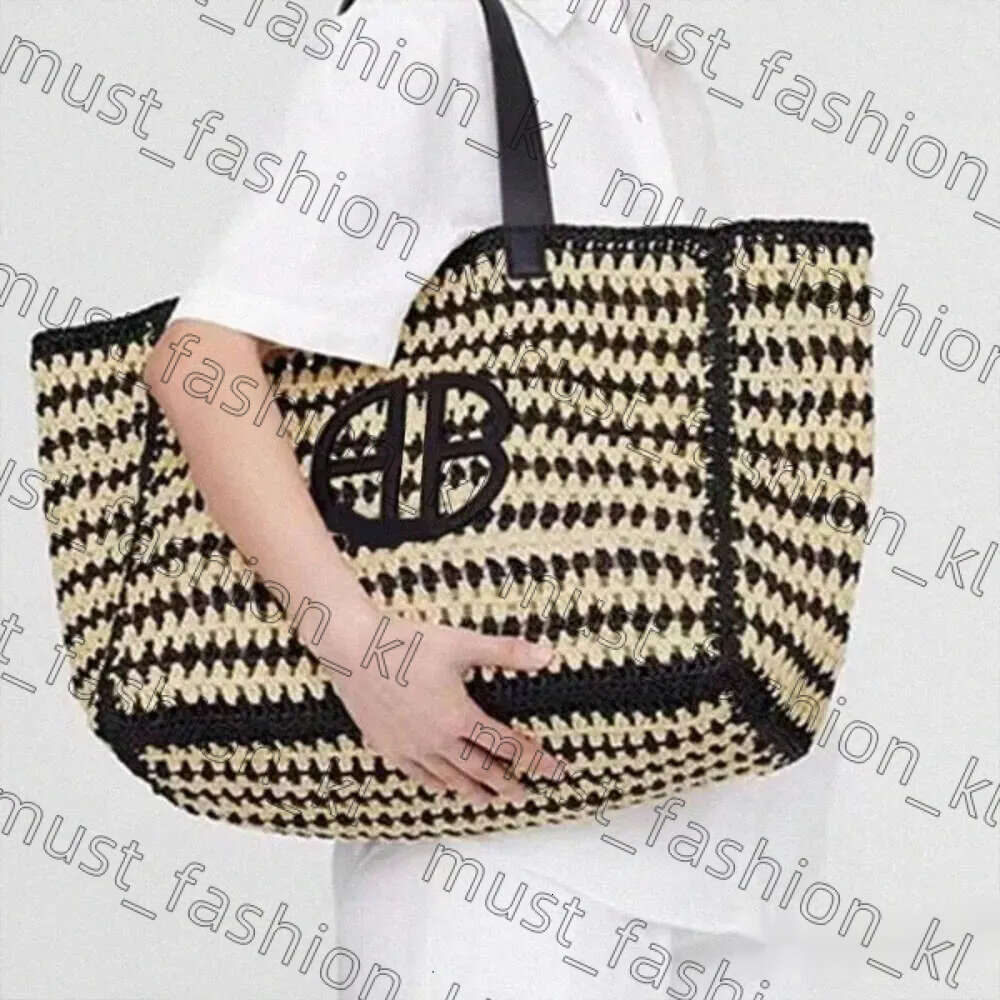 ANINE BING Designer torba na ramię na ramię duża pojemność torba na torbę słomką worki plażowe torby na zakupy listy na topie na torebkę na zewnątrz Hobos moda 628