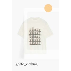 Anines binge t shirt coton rond cou tee-shirt lettre dessin imprimé noir manche courte t-shirt de designer t-shirts 950