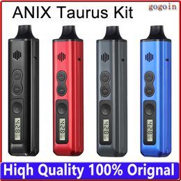 ANIX Taurus Kit 1300mah Batterie Vaporisateur d'herbes sèches Écran LCD Type-C Kit E-cigarette en céramique Vape Pen