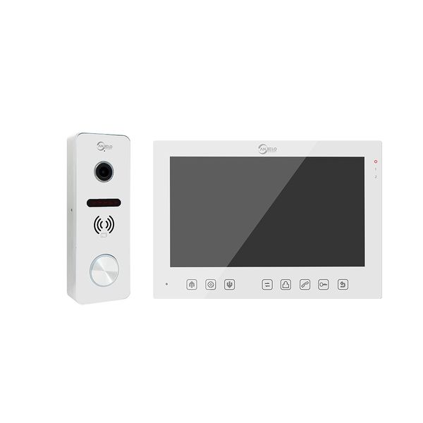 Anjielosmart Tuya Monitor de 7 pulgadas VideoDoorbell Sistema de intercomunicación Cámara de control de acceso Dispositivo de seguridad inteligente Desbloqueo de tarjeta IC de apartamento