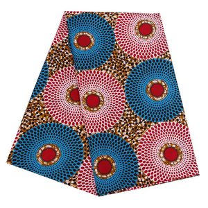 Ankara african Polyester imprimés batik tissu tissu en tissu en tissu de cire de haute qualité africaine matériau de couture 6 ans pour robe de fête