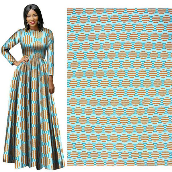 Ankara africain Polyester cire imprime tissu Binta vraie cire 100 * 150D haute qualité 6 yards tissu africain pour robe de soirée costume bateau gratuit