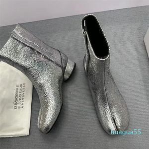 Ankel Boot Glitter Anatomic Enkle Chunky Heel Round Toe Fashion enkel Unisex Women's Luxury Designer Dress Party Shoes