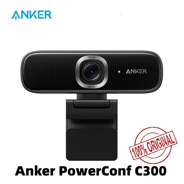 Anker PowerConf C300 Smart Full Full HD Fracing Autofocus Webcam 1080p Mini appareil photo avec microphones antibruit A3361 240104