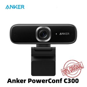 Anker PowerConf C300 Smart Full HD Webcam Cadrage Autofocus Webcam 1080p mini caméra avec microphones antibruit A3361 240104