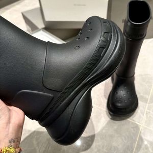 Enkellaarzen balenciashoes Heren regenlaarzen dikke zolen sliprubber schuim outdoor ridderlaarzen WKZSL