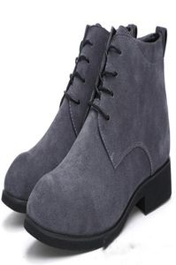 Botkle Boths for Men Business Chukka Mens Boots High 2022 Chaussures décontractées pour hommes en cuir extérieur Chaussures hivernales mâles noirs Grey3208695