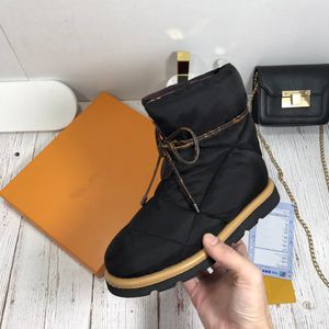 Enkellaarzen schoen platte schoenen winterlaarzen kussen comfore vrouwen zacht omlaag waterd waterdicht nylon bovenste grote maat 5 kleur ifam