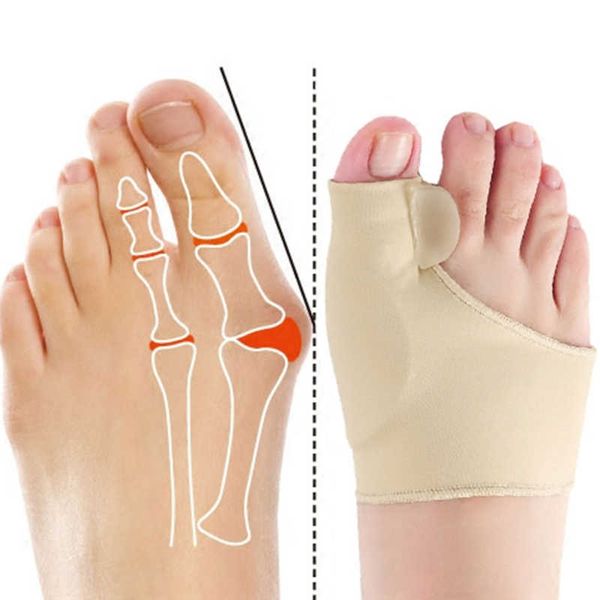 Soutien de la cheville 1 paire d'orthèses de réglage du pouce en os de soin Chaussettes pour pieds souples Redresseur d'oignon P230523