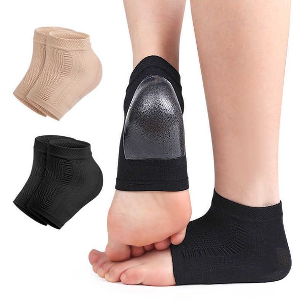 Soutien de la cheville 1 paire de protecteurs plante charme talon Sile anti-fissure semelle hydratante soulagement de la douleur soins des pieds chaussettes P230523