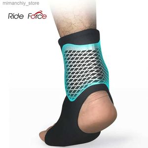 Enkelsteun 1 PC Fitness Gym Ankondersteuning Elastisch verband Beschermende uitrusting Voetwikkels Brace Weging voor gs Gewichtheffen Sport Veiligheid Q231124