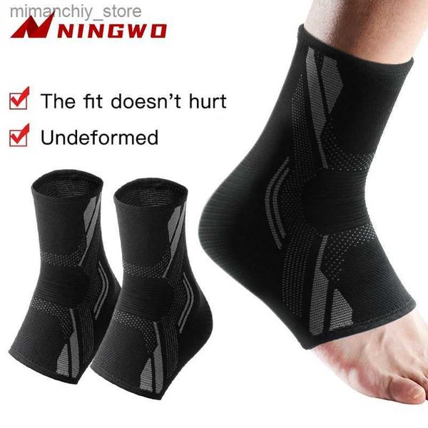 Support de cheville 1 pcs Ank Brace Compression Seve Basketball Football Sports de course Ank Guard soulage la tendinite d'Achille réduit l'enflure Q231124