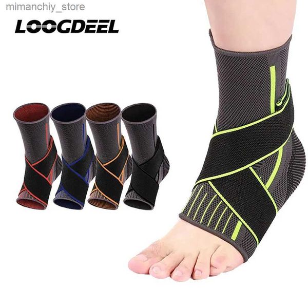 Ankle Support 1Pcs Sport Ank Support De Protection Football Basket-Ball Fitness Ank Brace Compression Nylon Sangle Ceinture Ank Protecteur Q231124