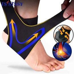 Ankle Support 1 pièces Sport Compression Ank soutien orthèse Ank stabilisateur tendon douleur Reli sangle pied entorse blessure enveloppes basket-ball course Q231124