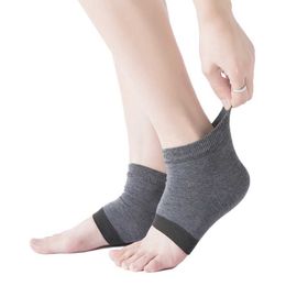 Enkelsteun 2 stks hiel Heelhydraterende spa -gel sokken scheuren droge harde huidbeschermer voorkomen voetverzorgingsgereedschap p230523