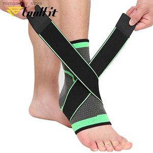 Support de cheville Coolfit SUPPORT 1 PCS Protection Football Ank Support Basketball Ank Brace Compression Nylon Strap Belt Ank Protector Q231124