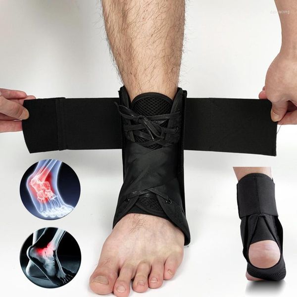 Soporte de tobillo para pies, envoltura ajustable para lesiones, estabilizador para evitar esguinces