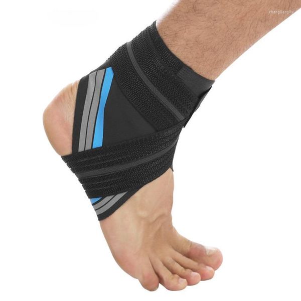 Soutien de la cheville GOBYGO 1 PC Gym Sport Réglable Attelle De Pied Protéger Sangle Pad En Plein Air Cyclisme Football Pression Chaussette Wraps