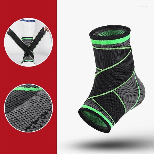 Soutien de la cheville Douleur articulaire Chaussettes Plascite Bandage élastique Sports Courir Muay Thai Bretelles Football Gym Poids Protège-tibias