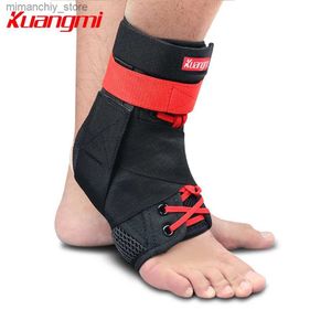 Ankle Support Kuangmi 1 PC Ank soutien Dropshipping sport cheville orthèse entorse garde protecteur pied stabilisateur réglable pansement basket-ball Q231124